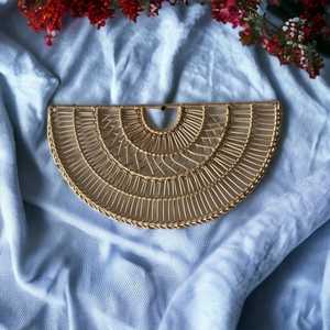 Artisanat indien Boho Moderne Maison Jardin Décoration Murale Tissé À La Main Seagrass Naturel Décoratif Tentures Murales Forme Personnalisée Plante - Product Image 3