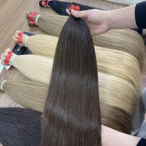Premium 100% cabello vietnamita Remy extensiones de cabello humano a granel Natural recto a granel para paquetes de estilos de belleza de larga duración - Product Image 2
