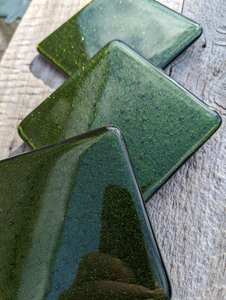 Posavasos de Vidrio Fundido Verde Aventurina, Posavasos de Piedra Brillante Hechos a Mano, Decoración del Hogar - Product Image 4