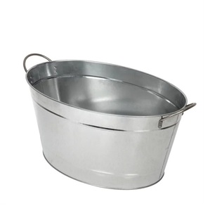 Best Selling Beverage with Handle Heavy Duty Galvanized Wine <b>Bucket</b> <b>Drink</b> <b>Bucket</b> Large Ice <b>Bucket</b> for Parties Champagne - Product Image 6