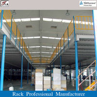 Vente directe d'usine, plateformes de stockage en acier robustes sur mesure pour entrepôts, ateliers et hangars