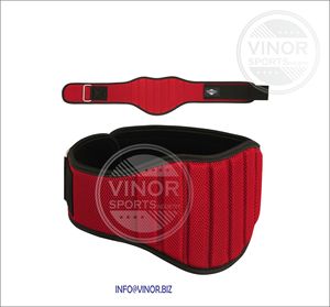 Cinturón de ejercicio físico para gimnasio de longitud personalizada para hombre, neopreno genuino de piel de vaca, levantamiento de pesas con logotipo personalizado, Material de nailon - Product Image 4