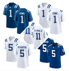 Nuevo Uniforme del Equipo de Indianapolis para Hombre, Camiseta de Fútbol Americano con Logotipos Cosidos y Bordados, Ropa Deportiva para Jóvenes y Niños - Product Image 1