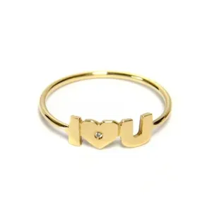 최신 컬렉션 멋진 디자인 반지 14K 골드 공장 사랑 다이아몬드 반지 고급 보석 특별한 순간