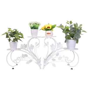 Support de plante en métal pour la décoration extérieure intérieure du jardin du balcon de la ferme et la décoration extérieure intérieure de la maison entièrement dorée en gros - Product Image 6