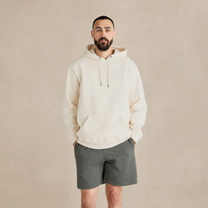 Personnalisé Couleur Unie 100% Coton Hoodies Surdimensionné Cordon Pull Pull Streetwear pour Hommes Femmes Délavé pour l'Hiver - Product Image 5