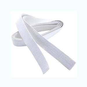 Cinturón BJJ personalizable de 300 CM de algodón polivinílico sólido de un solo Color para equipo de entrenamiento de artes marciales MMA - Product Image 1