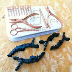 ชุดคีมต่อผมแบบคลิปเดียวชุดเครื่องมือพร้อมลูกปัดสีเบจ - Product Image 2