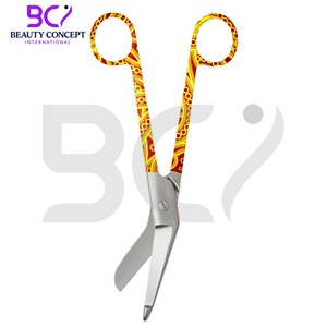 กรรไกรผ้าพันแผลผ่าตัดสีเหลืองสีส้มสีส้ม5.5 "เครื่องมือทางการแพทย์มาใหม่ - Product Image 4