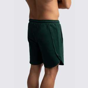 Shorts de sport OEM personnalisés pour hommes, taille mi-haute, en tissu éponge respirant polyester/nylon, style cargo robuste, pour entraînement en salle de sport et fitness, avec empiècements en maille, taille XS - Product Image 5