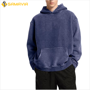 Sweat à capuche oversize élégant brodé avec fermeture éclair, délavé à l'acide, pour hommes et femmes, 100% coton, vêtements urbains avec pantalon de survêtement pour l'hiver - Product Image 6