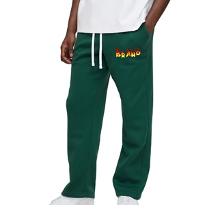 Customized Men's Spandex/Polyester Casual Sweatpants Acid Wash Drawstring Closure Breathable Eco-Friendly Wholesale - Product Image 1