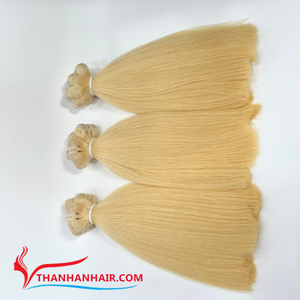 2025 Venta caliente producto Máquina trama pelo 613 Color Rubio doble trama cruda vietnamita extensiones de cabello humano cabello rubio Natural - Product Image 1