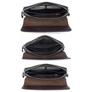 Borsa da uomo Taba portafoglio pochette in vera pelle di vitello 9985-t