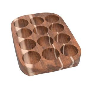 Nouveau support de support d'oeuf unique en bois bois de qualité supérieure fini naturel pour la maison cuisine dessus de Table utiliser support de support d'oeuf - Product Image 3