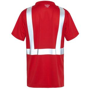 OEM OSHA Clase 2 Chaleco de Seguridad Transpirable de Alta Visibilidad Reflectante Naranja Construcción Tamaños de Camiseta Tipo R de Alta Visibilidad - Product Image 2