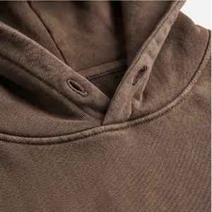 Acid Washed <b>Men</b> Winter Tracksuit Custom <b>Hoodie</b> 100% Cotton Breathable Fabric Customized Logo Lightweight <b>Running</b> Outdoor Suits - Product Image 4