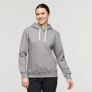 Sudadera con Capucha Gris para Mujer, de Algodón, con Bolsillo Tipo Canguro, Corte Holgado, Felpa Suave, Diseño Minimalista, Estilo Urbano, de Ako - Product Image 1