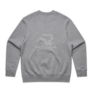 Sudadera de Alta Calidad, Gruesa, de 350g, con Logotipo Personalizado, para Hombre, 52% Algodón, Cuello Redondo, Teñido Liso, para Invierno - Product Image 2