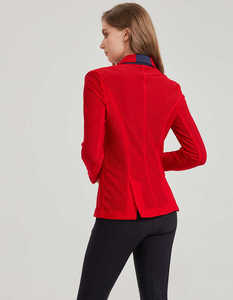 Camisa de equitación ecuestre de manga larga para mujer Chaqueta de espectáculo ecuestre a prueba de viento Abrigo deportivo - Product Image 3