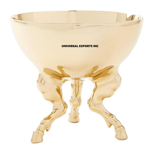 Cuenco de Metal dorado para Chocolate, cuenco dulce de diseñador hecho a mano más vendido, tamaño personalizado, cuenco de lujo para Chocolate nuevo y elegante - Product Image 1