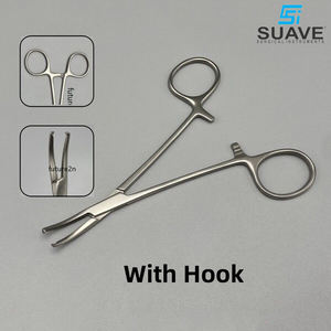 Forma curva hecha a mano buena venta logotipo personalizado hacer propios fórceps quirúrgicos de acero por instrumentos quirúrgicos SUAVE - Product Image 2