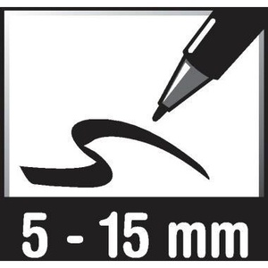 Rotulador Profesional Edding 850 5-15mm Negro Tinta Permanente - Product Image 4