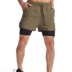 <b>Mens</b> 2 in 1 Running <b>Shorts</b> Quick Dry Gym Athletic Workout <b>Shorts</b> for <b>Men</b> <b>with</b> Phone <b>Pockets</b> Compression Liner <b>Shorts</b> - Product Image 2