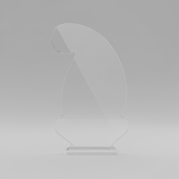 Trofeo Acrílico en Espiral Personalizado de Mukesh Enterprise, Duradero, Pulido, Grabado, Impresión Tipográfica, Estilo Deportivo, Corporativo