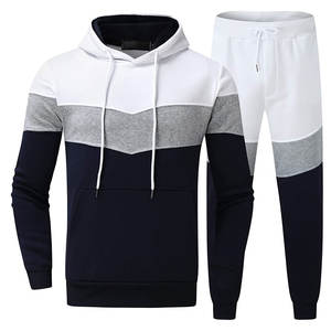 Conjuntos Deportivos de Primera Calidad Personalizados para Hombre, Corte Ajustado, Casuales, Lisos, Ecológicos, 100% Algodón, 2 Piezas, Sudadera con Capucha, para Gimnasio, Atletismo y Jogging - Product Image 1