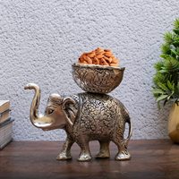 Nouvelle Arrivée : Sculpture d'éléphant nautique en laiton doré, sculptée, avec tronc, style européen, sur mesure, en métal, pour bureau, maison, restaurant