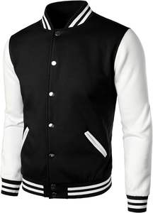 Trendy Varsity Fashion College Style Cómodo Ajuste Cálido Todos los días Prendas de abrigo Look Perfect Men's Jackets Wear - Product Image 2