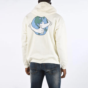 Algodón French Terry Custom 3D Puff Print Hoodies Hombres Unisex Oversized Heavyweight Screen Print Zip up Puff Print Hoodie - Product Image 4