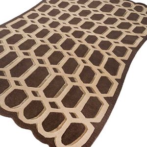 Meilleur tapis écologique doux moderne tufté à la main floral antidérapant lavable à poils moyens laine coton cuisine salle à manger - Product Image 2
