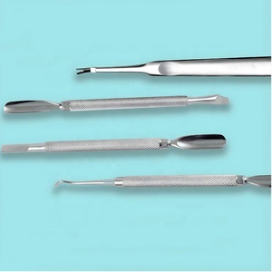 Stainless Steel <b>Cuticle</b> Pusher and Trimmer Set Dual End Nail Care <b>Tools</b> for Cleaning Shaping and Manicure Use - Product Image 1