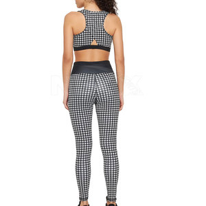 Ensemble de yoga pour femmes de qualité supérieure, taille plus, respirant, personnalisable, 2 pièces, spandex/polyester - Product Image 3