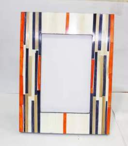 <b>Black</b> & White Modern MDF and Bone Inlay Wall Decor Luxury <b>Photo</b> <b>Frame</b> Unique Home Decor and Gift Idea - Product Image 6