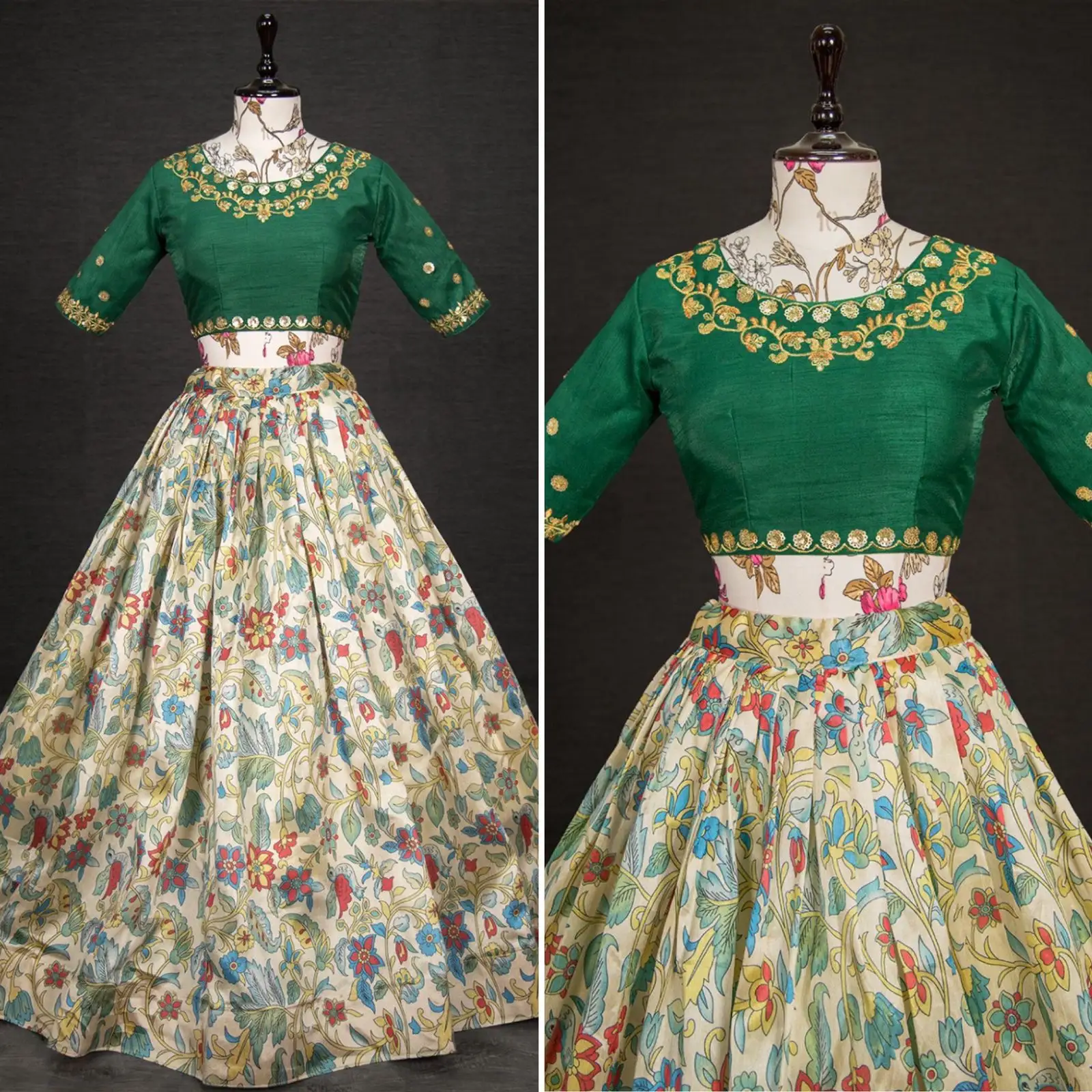 Diese gedruckte Lehenga ist eine perfekte Wahl für Sie. Um alle Bräute überprüfen Sie diese Funktion Stil Lehenga und betäuben den Weg. Holen Sie sich