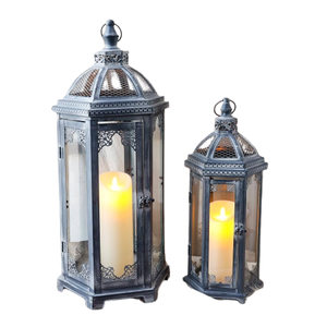 Lanterne Décoration de Lanternes Noir Foncé Décor Vente en Gros Moins Cher Fer Laiton Petite Lanterne Décoration Bougie Photophore - Product Image 1