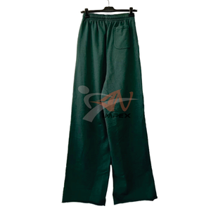 Pantalon de jogging ample en molleton français à ourlet brut personnalisé, uni, à jambes larges, style baggy, pour homme, pantalon de survêtement pour homme - Product Image 3