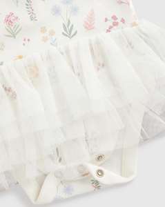 Body con mangas y volantes para el cuidado de la madre de algodón más suave de la mejor calidad, conjunto de 2 piezas con falda tutú de Highland Meadow para niñas - Product Image 3