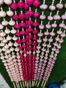 Guirlandes de fleurs de pivoine avec glands de perles Temple Sangeet décor de scène noël Halloween nouvel an décors de fête - Product Image 2
