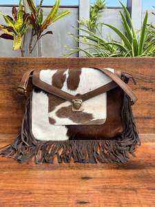 2024 Newest High Quality Hair on Cowhide Leather Crossbody Fringe Bag for Women Trendy Fashion Designer Genuine Leather Handbags - Product Image 2