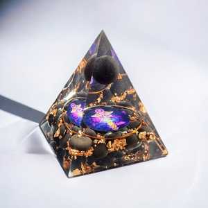 นูเบียนออร์โกเนียปิรามิดสีดำคริสตัลเรกิเครื่องกำเนิดพลังงานทวีคูณเครื่องมือทำสมาธินำโชคฮวงจุ้ยของตกแต่ง - Product Image 4