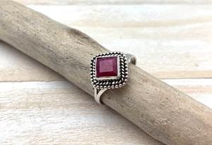 Rubis pierres précieuses bijoux pour femmes argent Boho Style bague bijoux 925 en argent Sterling tendance à la main bague cadeau pour maman - Product Image 3