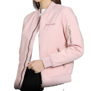 2025 nuevo al por mayor personalizado Unisex hombres mujeres Varsity personalizado al por mayor logotipo estampado negro mujeres bombardero chaqueta de alta calidad - Product Image 5