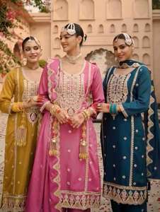 Venta caliente de trajes étnicos paquistaníes Salwar con Dupatta a juego para bodas y ropa festiva a precios asequibles - Product Image 3