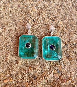 925 Sterling Silver Paraiba <b>Tourmaline</b> Handmade <b>Earring</b> Beautiful Women <b>Earring</b> . - Product Image 6