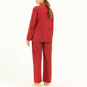 ชุดนอนสำหรับผู้หญิงชุดนอนผ้ายืดสีซับลิเมชัน - Product Image 3