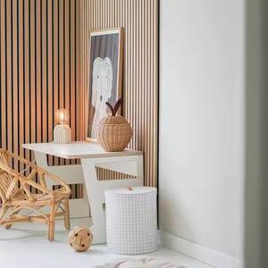 Paneles Acústicos Decorativos Modernos de Lana de Madera MDF con Núcleo de Goma y Chapa Natural para Sala de Estar, Gimnasio - Poliéster para Reducción de Ruido - Product Image 4